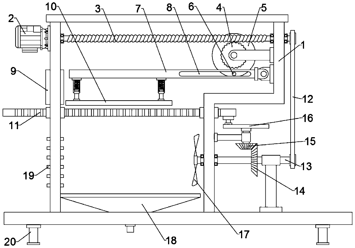 Soybean plant threshing device for soybean collection and storage