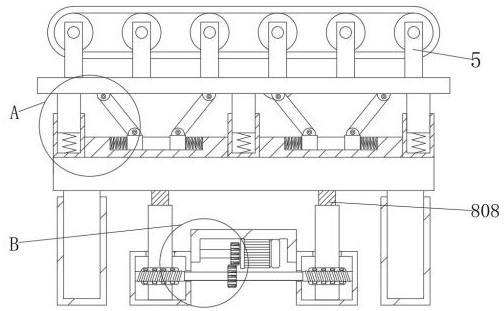 Automatic deviation rectifying device for filter cloth of electrolytic aluminum belt conveyor