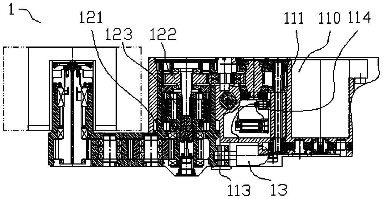 Single-motor and double-cutting-system thin seam coal mining machine