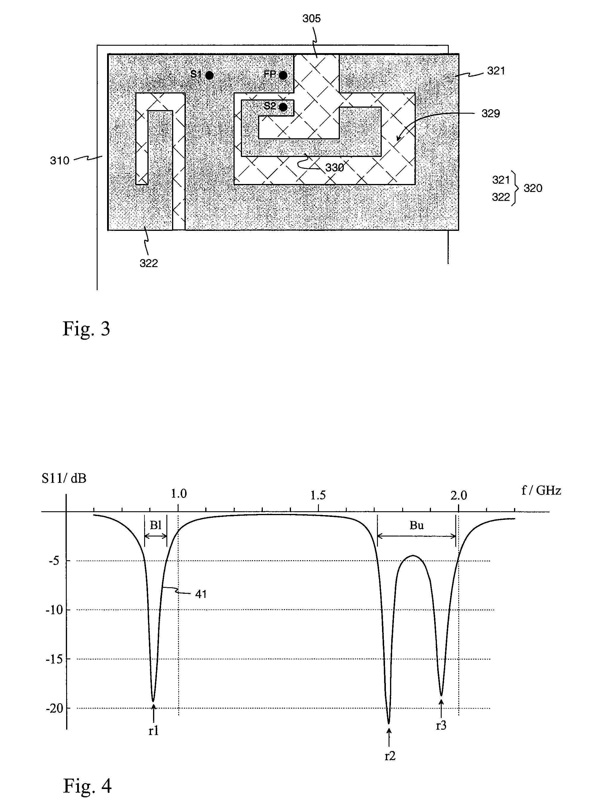 Internal multiband antenna