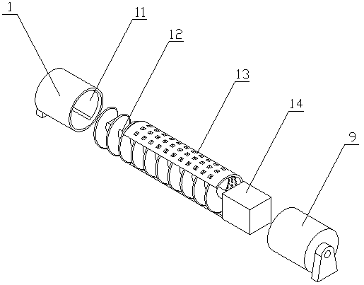 Sewage treatment preorder solid filtration device