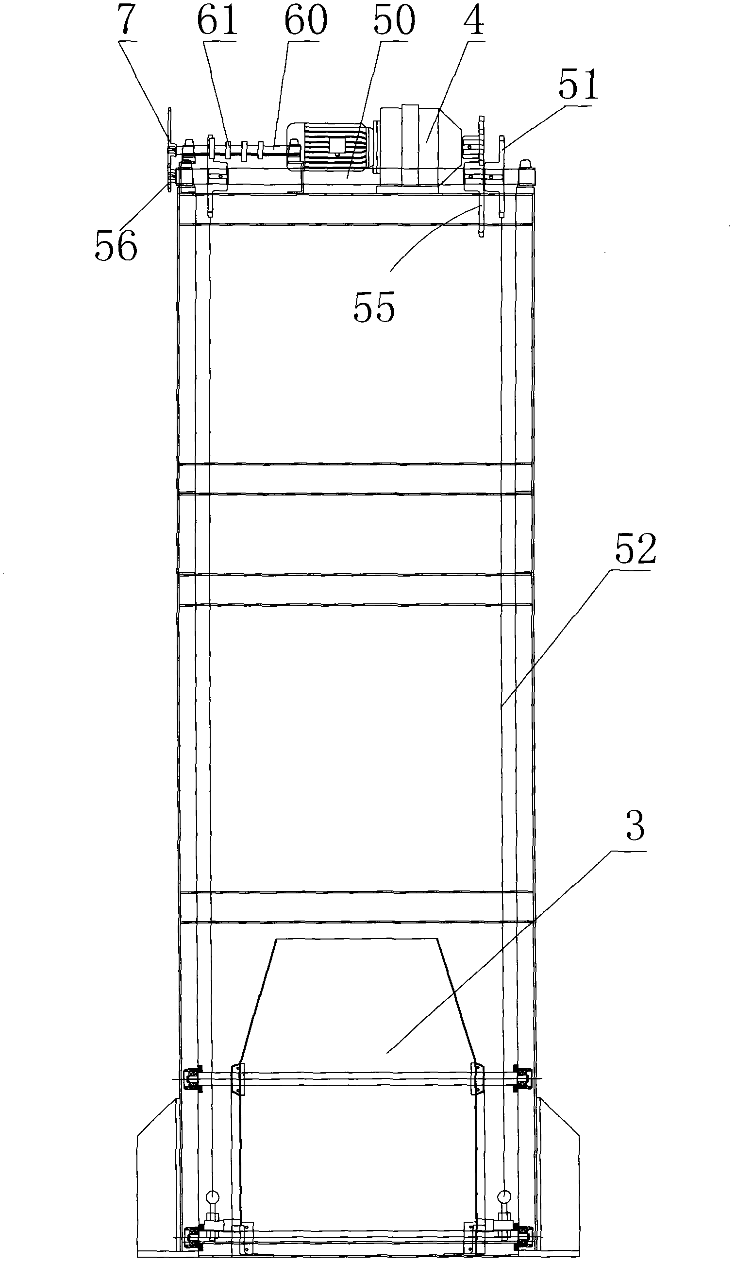 Material loading equipment for thermal treatment furnace