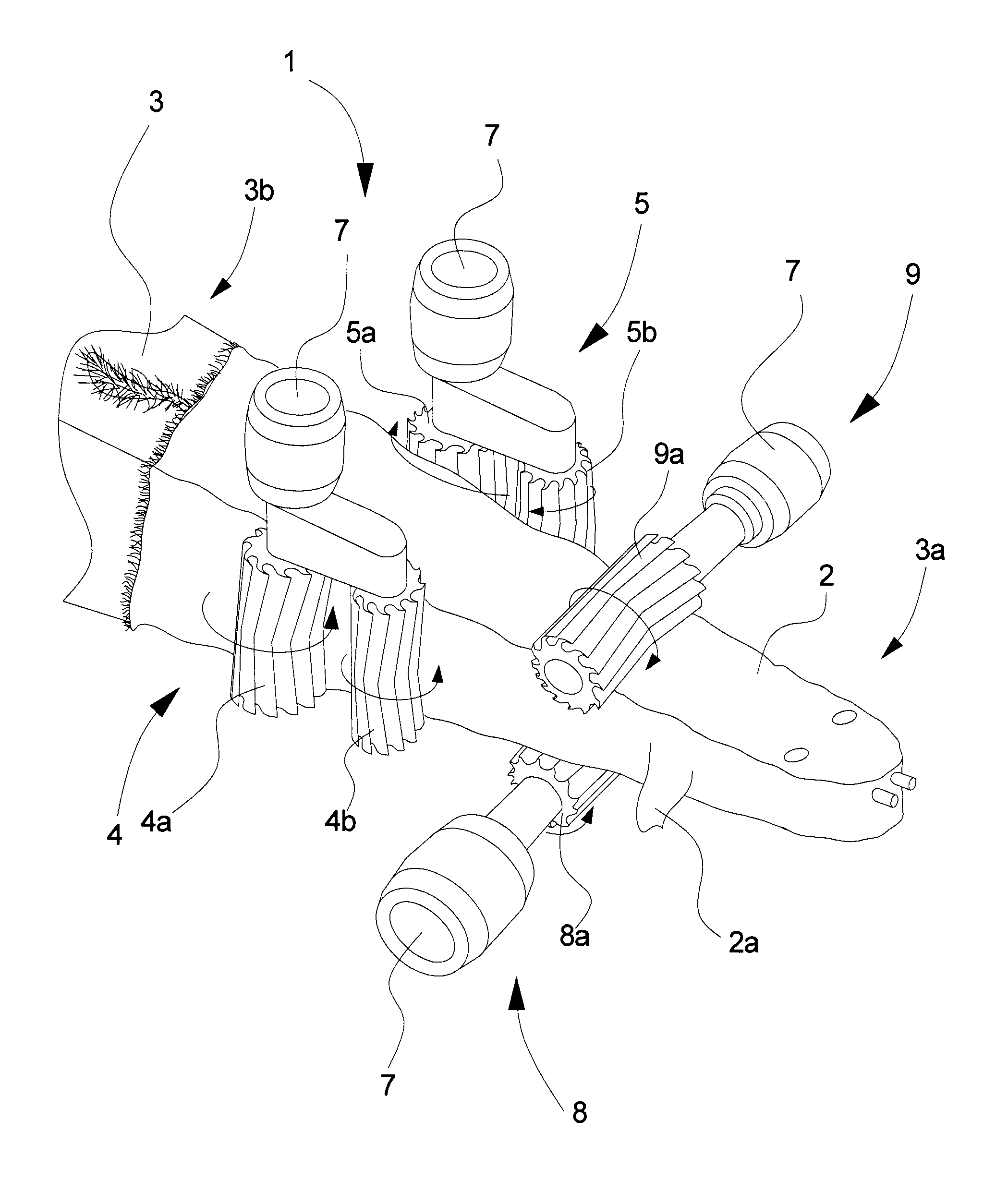 Apparatus for processing fur