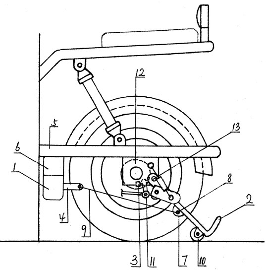 Anti-falling device of two-wheeled electric vehicle