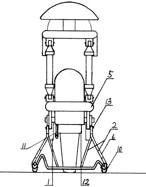 Anti-falling device of two-wheeled electric vehicle