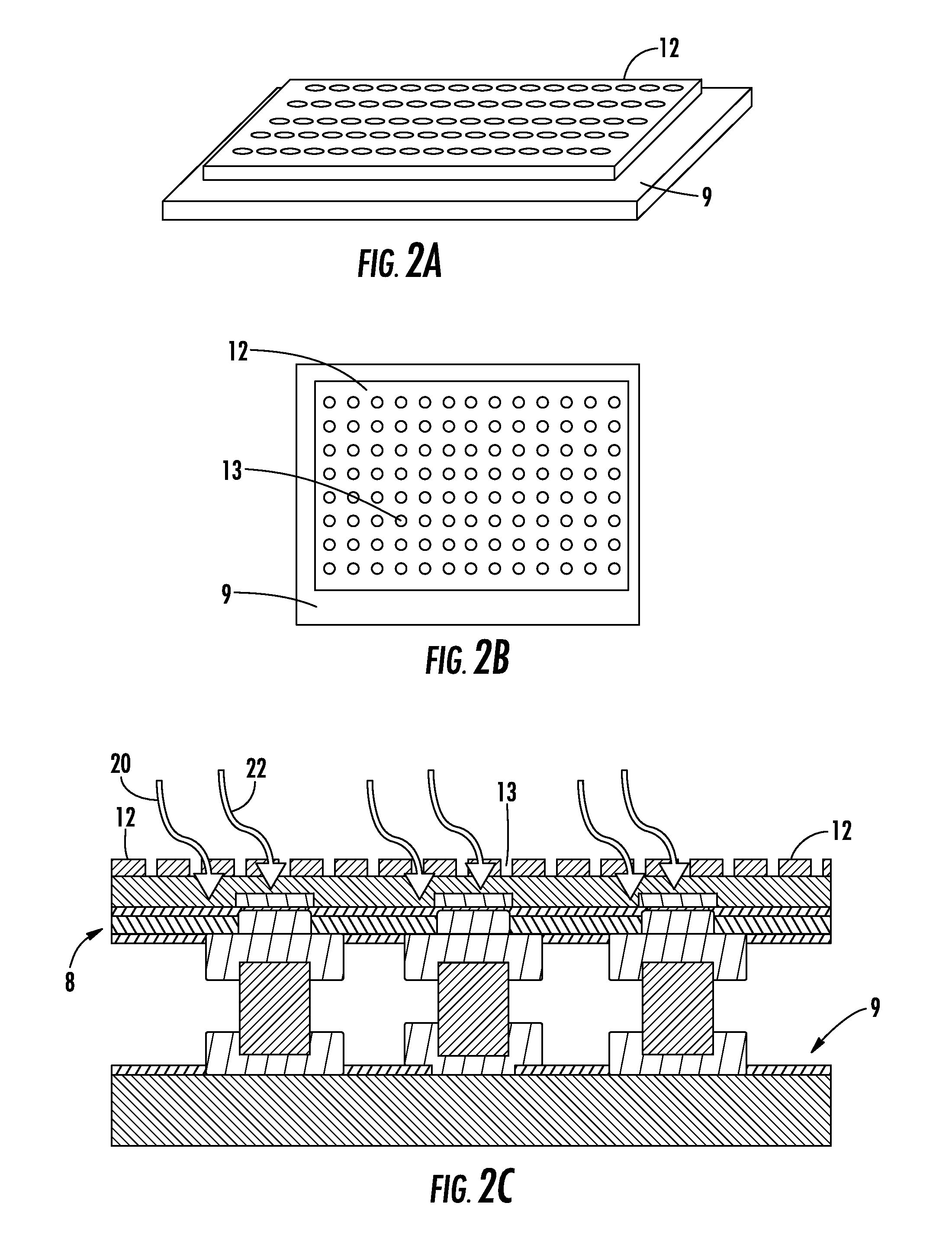 Perforated blocking layer for enhanced broad band response in a focal plane array