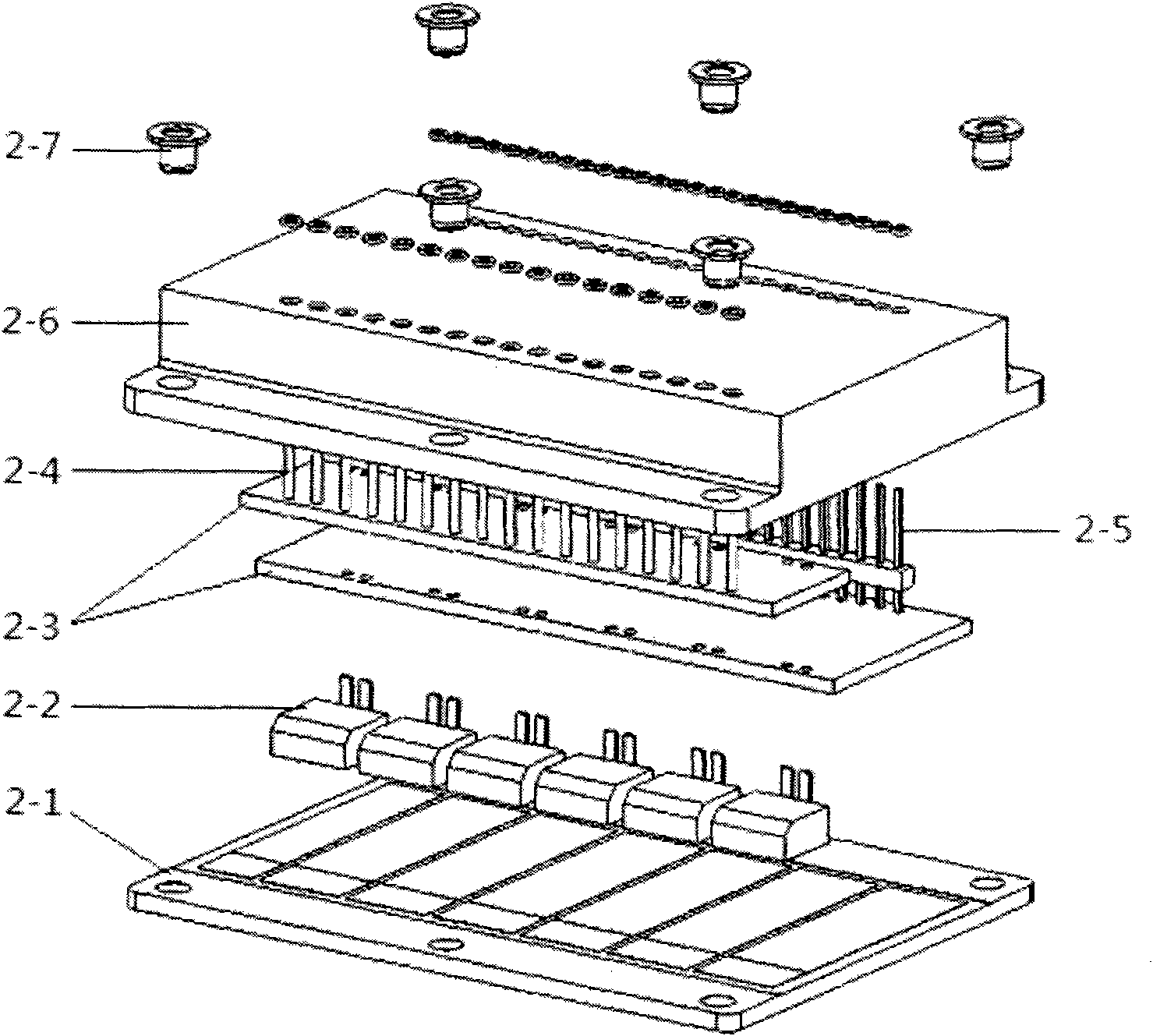 High-power three-phase brushless direct-current motor control module and packaging of control module