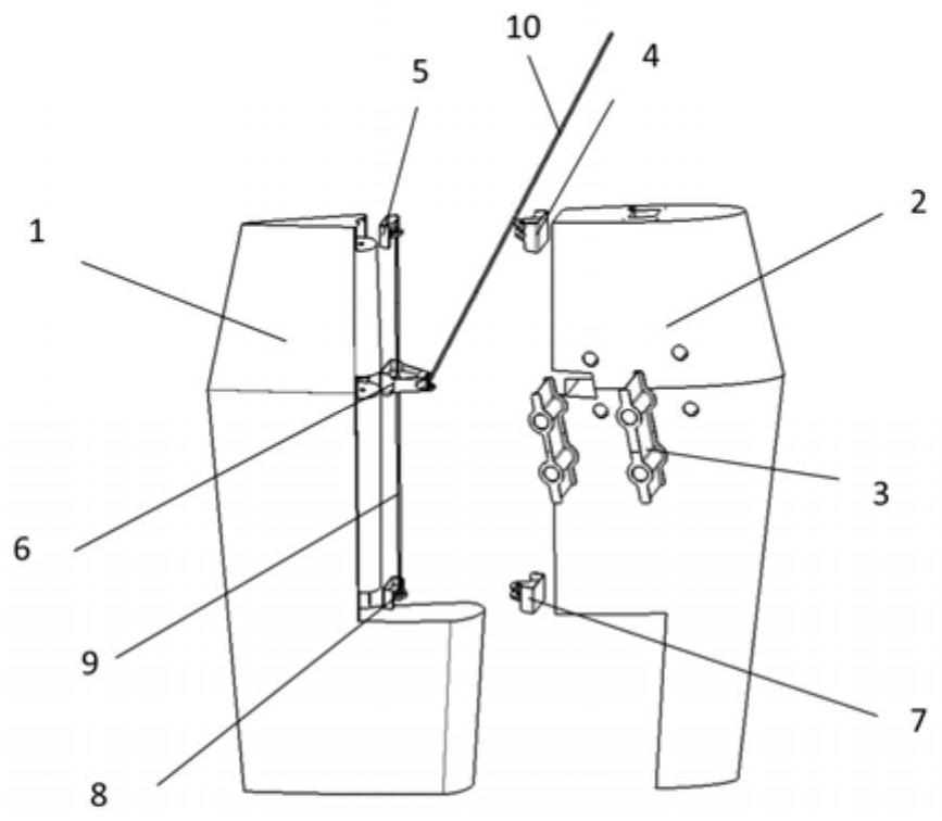 Adjustable helicopter side end plate structure