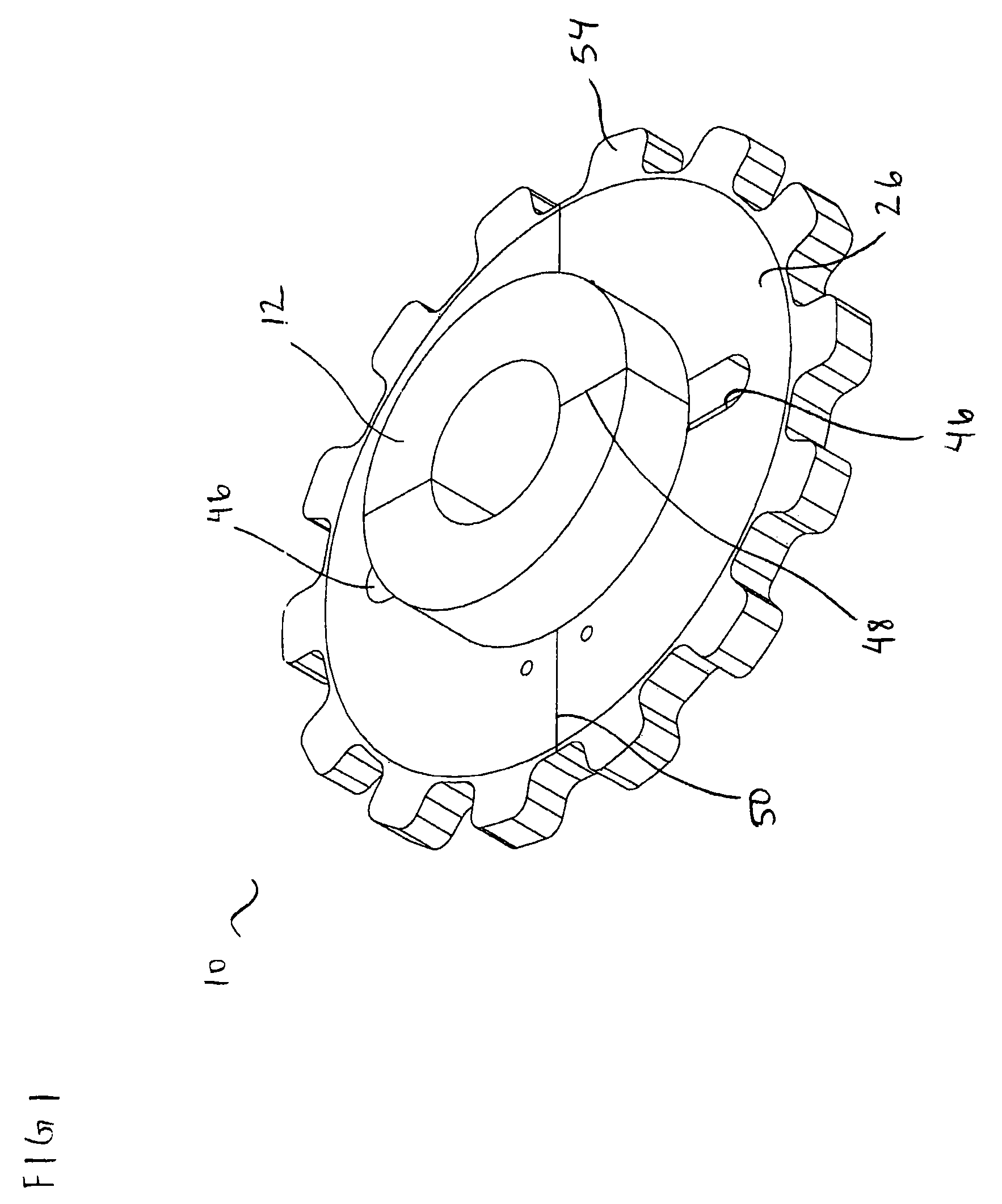 Snap together split sprocket