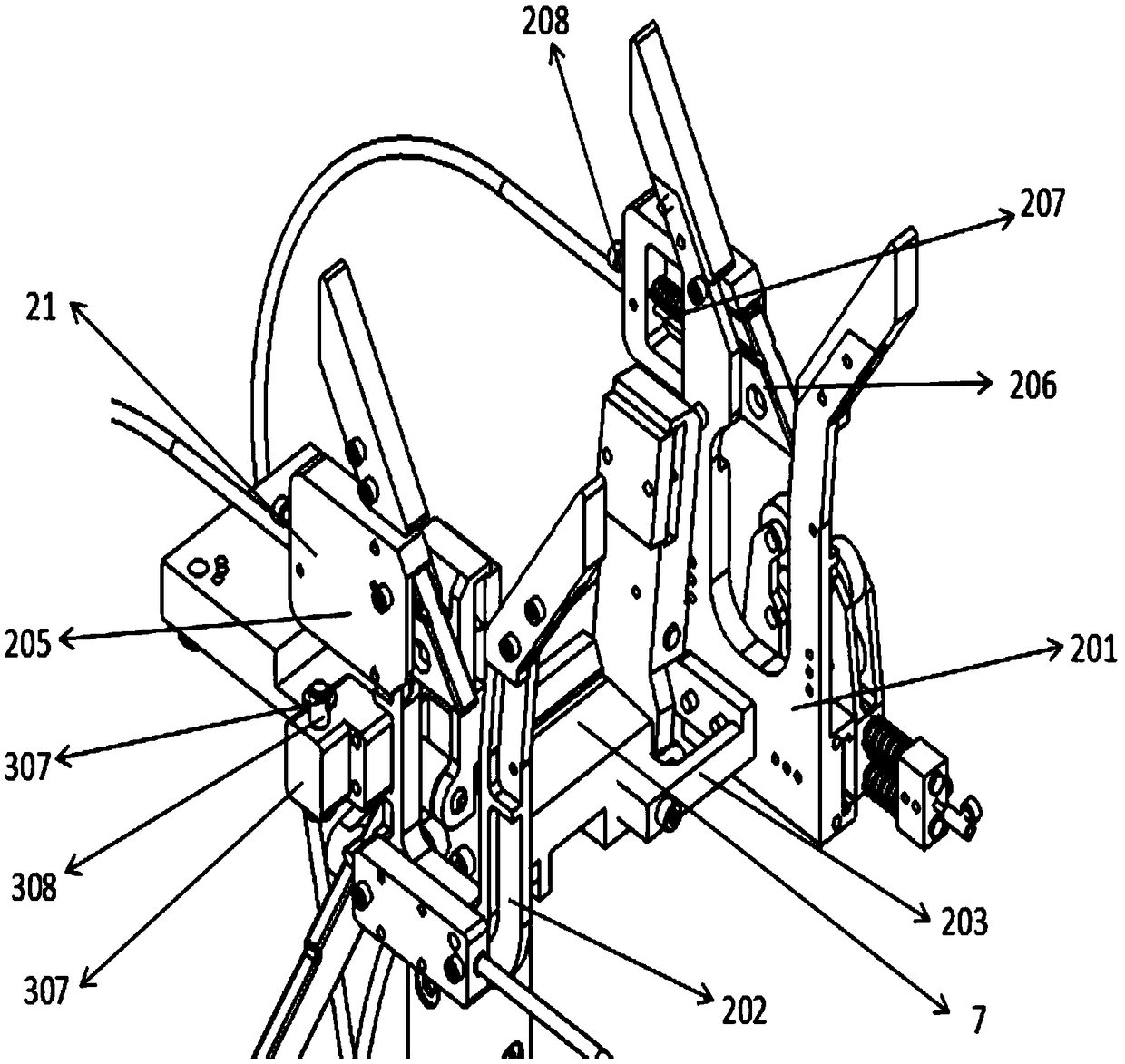 Double-screwdriver output-based insulation puncturing clamp installation work tool