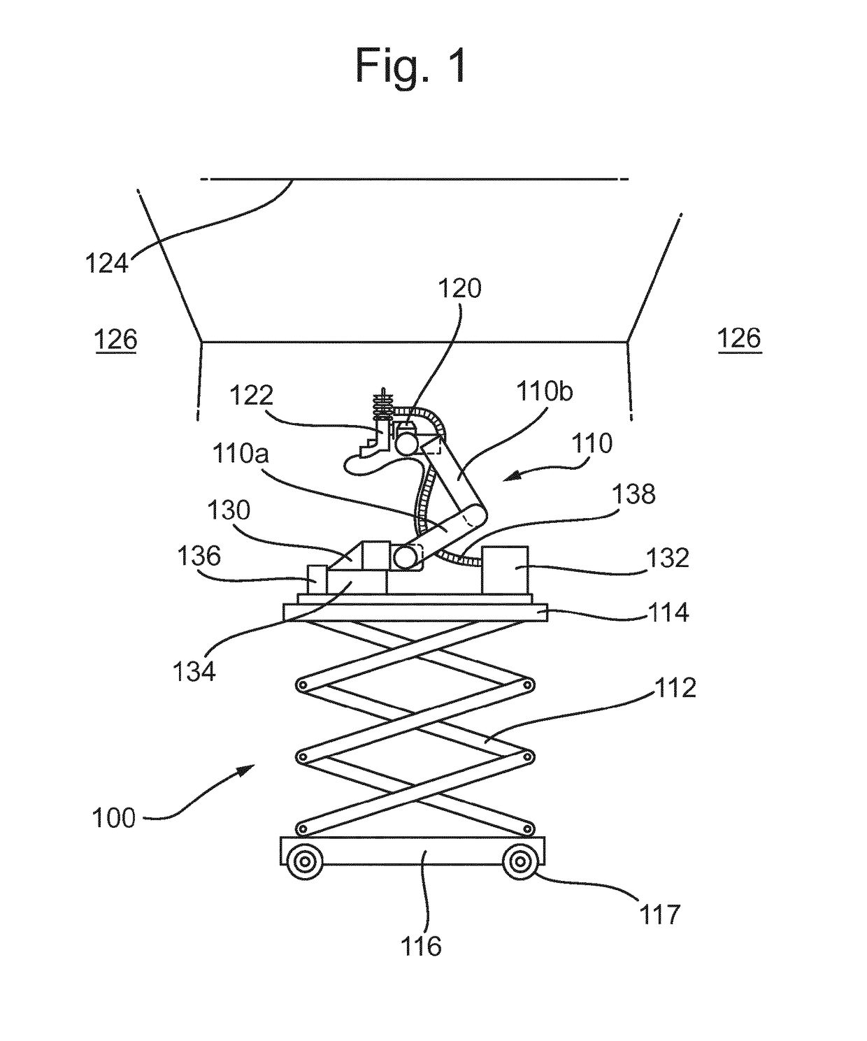 Mobile robotic drilling apparatus and method for drilling ceilings and walls