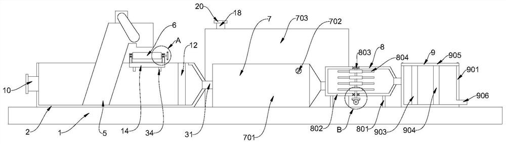 Sweet sorghum fuel ethanol wastewater circulation bioreactor and use method thereof