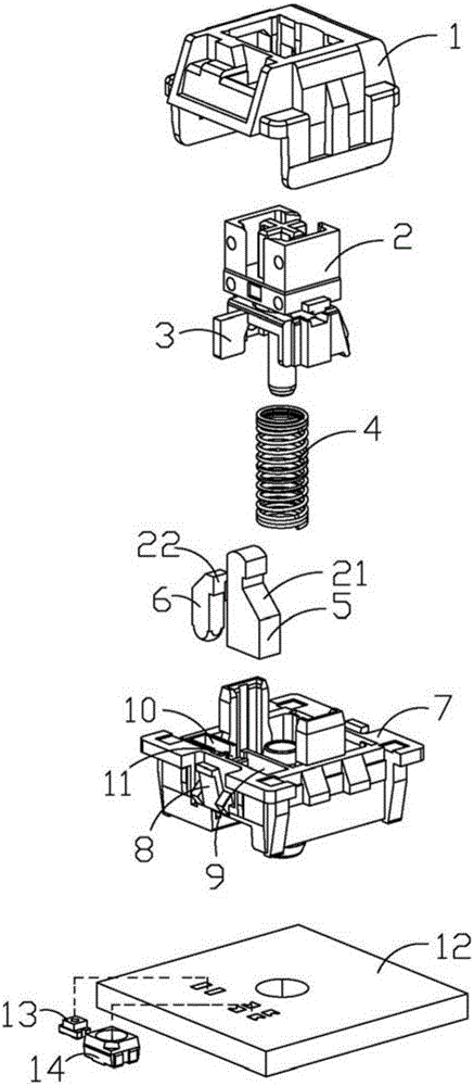 Light triggered mechanical keyboard switch