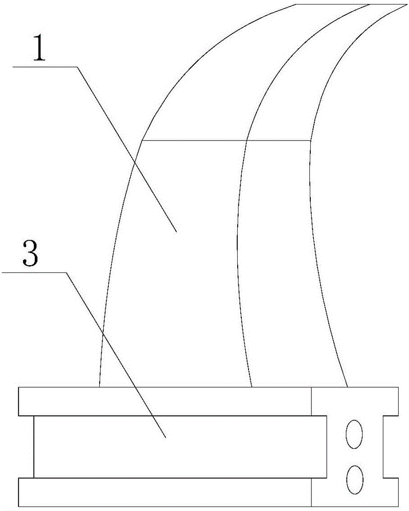 Water-cooled type steam turbine vane