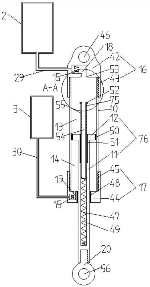 Multifunctional liquid-gas suspension device