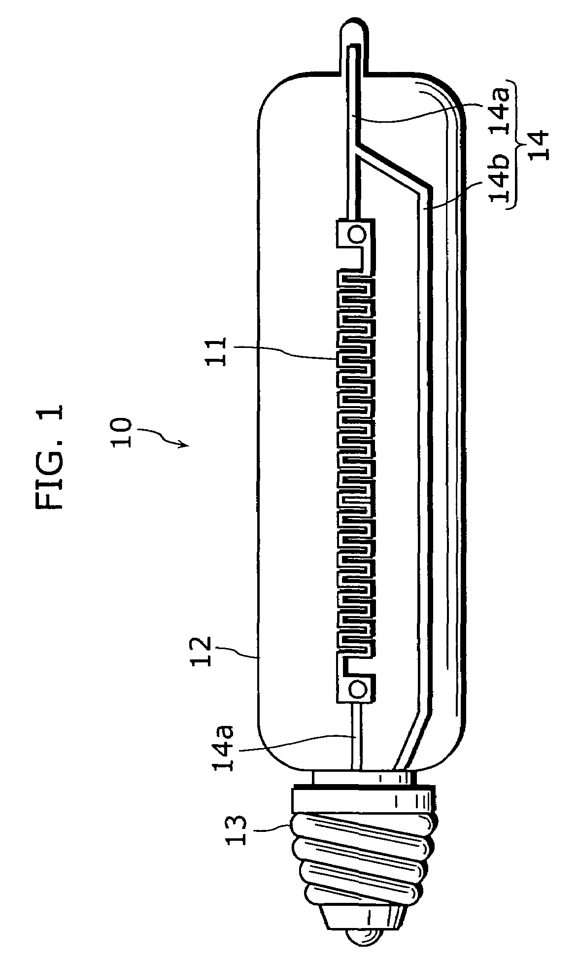 Incandescent bulb and incandescent bulb filament