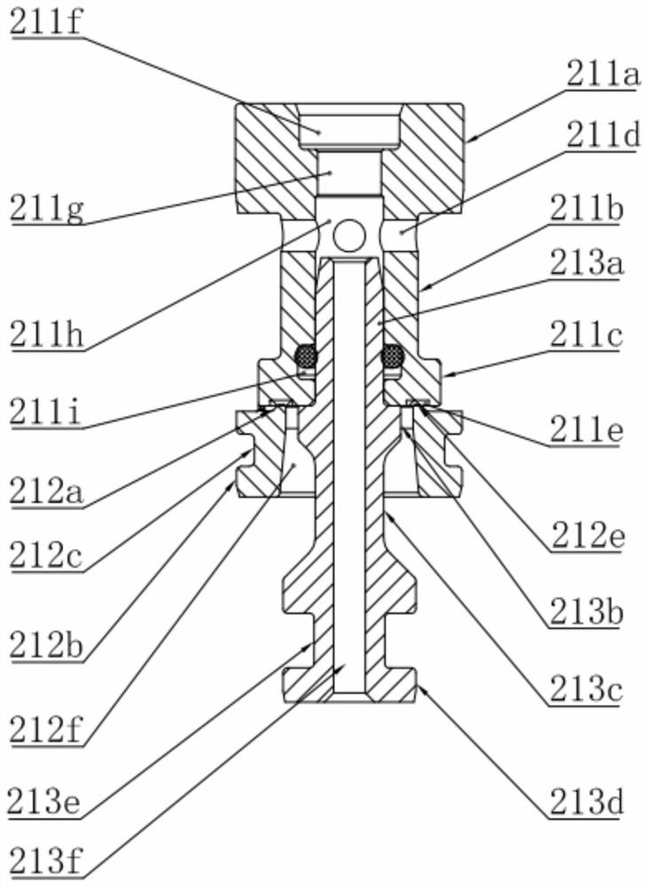 Direct injection valve structure in gas cylinder