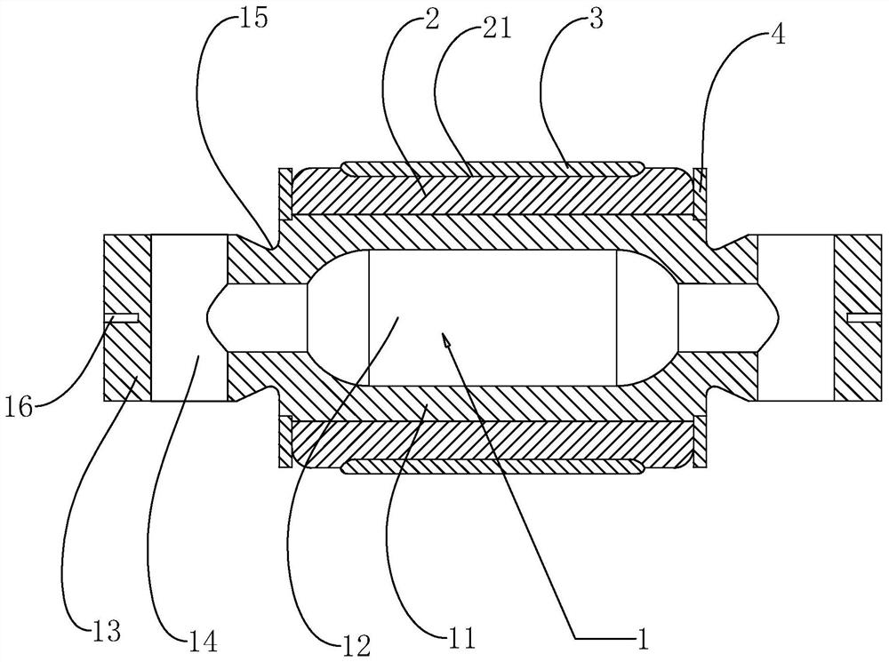 Hollow casting type rubber bushing assembly