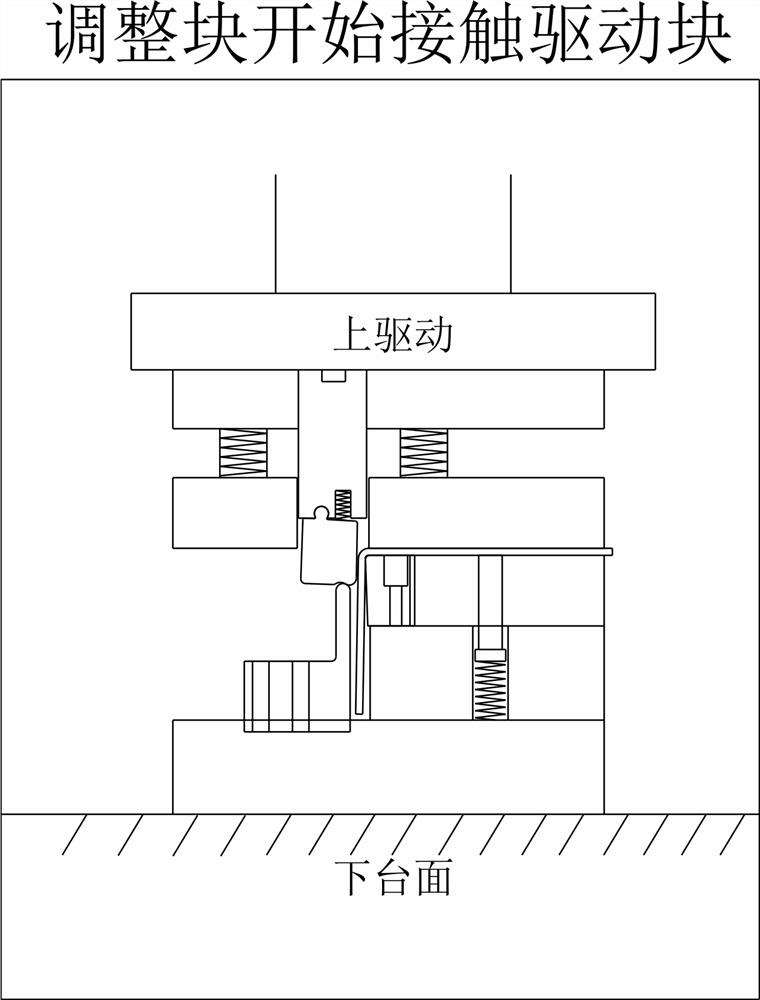 Quick adjusting device for bending springback of stamping die