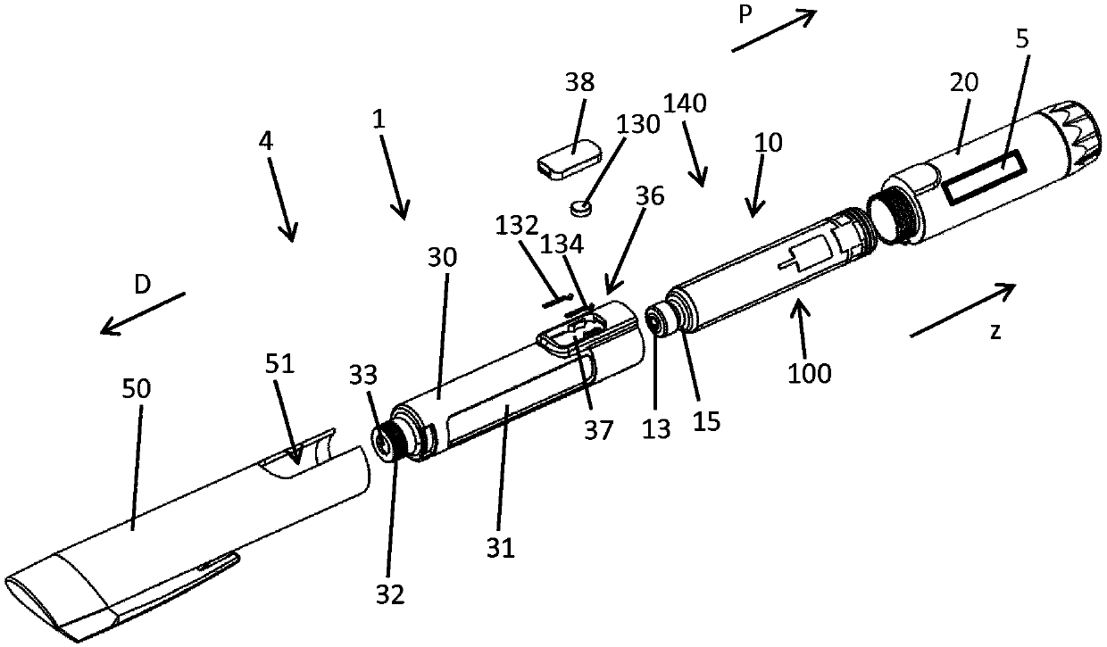 Sensor, cartridge and drug delivery device