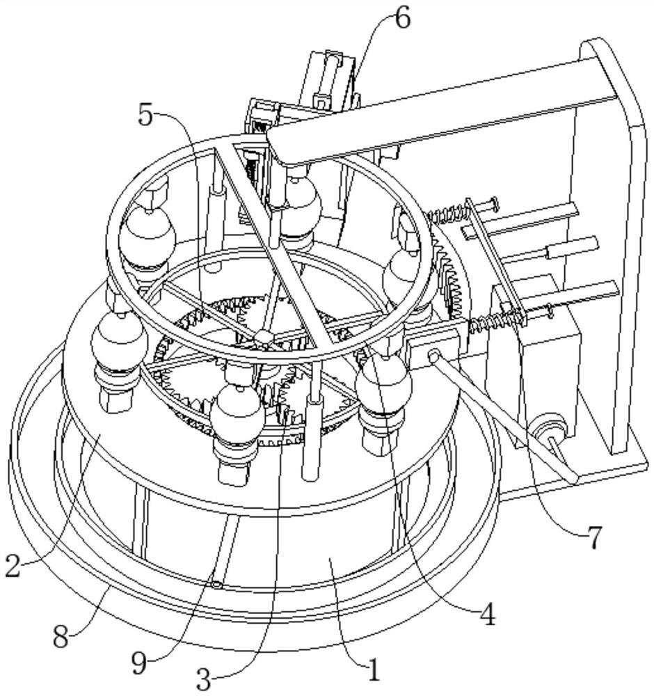 Automatic reversing and cleaning device of spherical catalyst for coke oven flue gas desulfurization