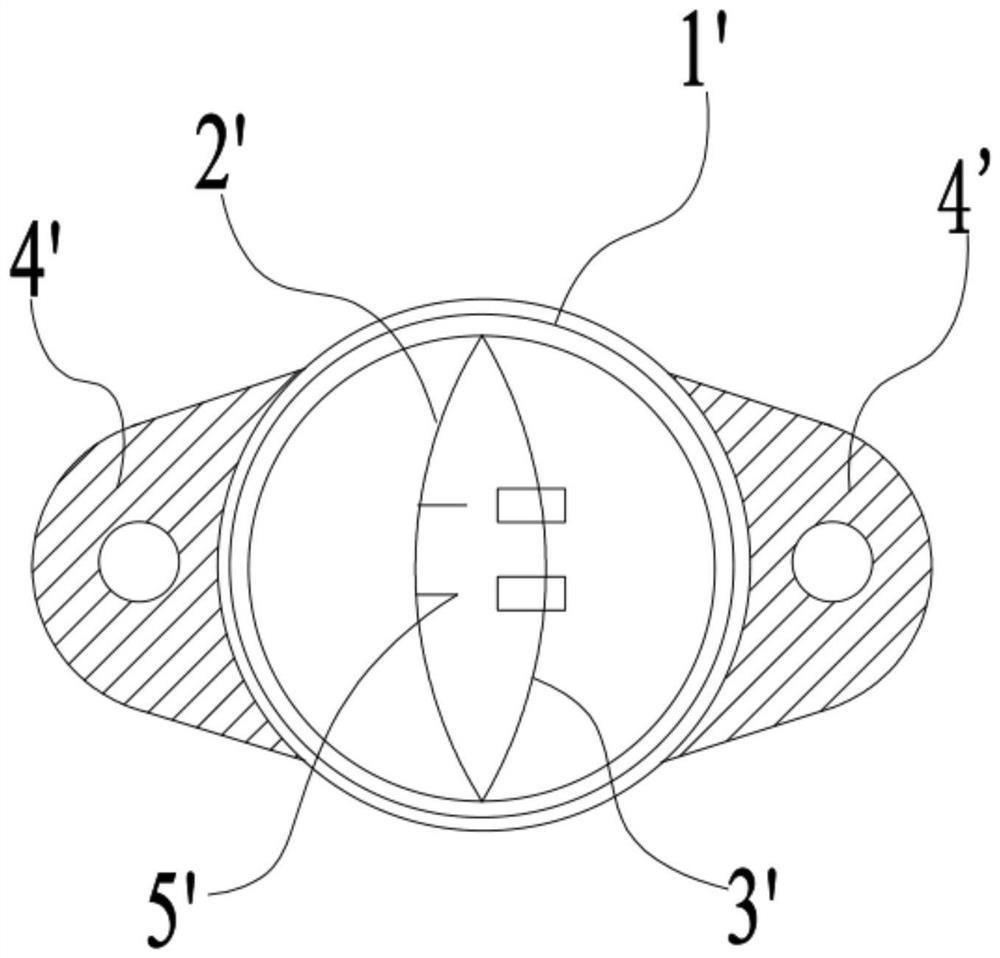 Force measuring ring and crane