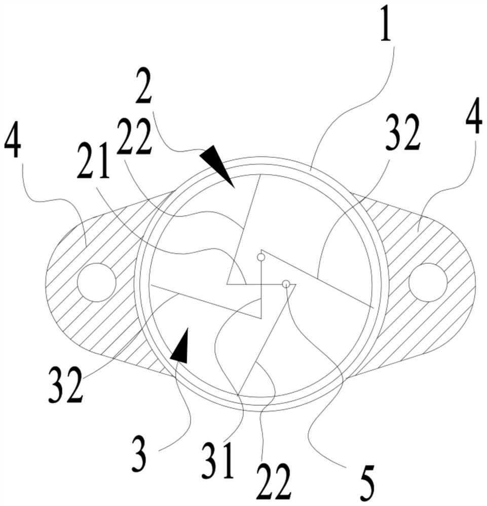 Force measuring ring and crane