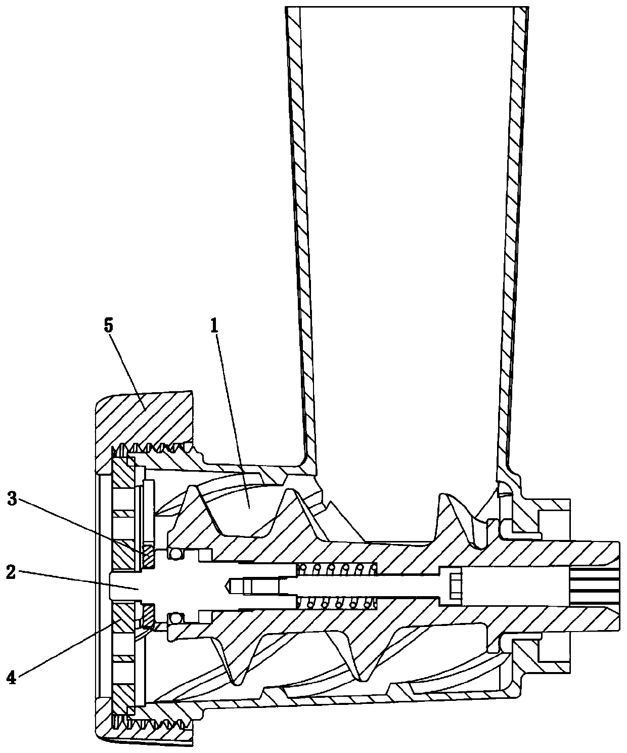 Elastic unloading meat mincing device