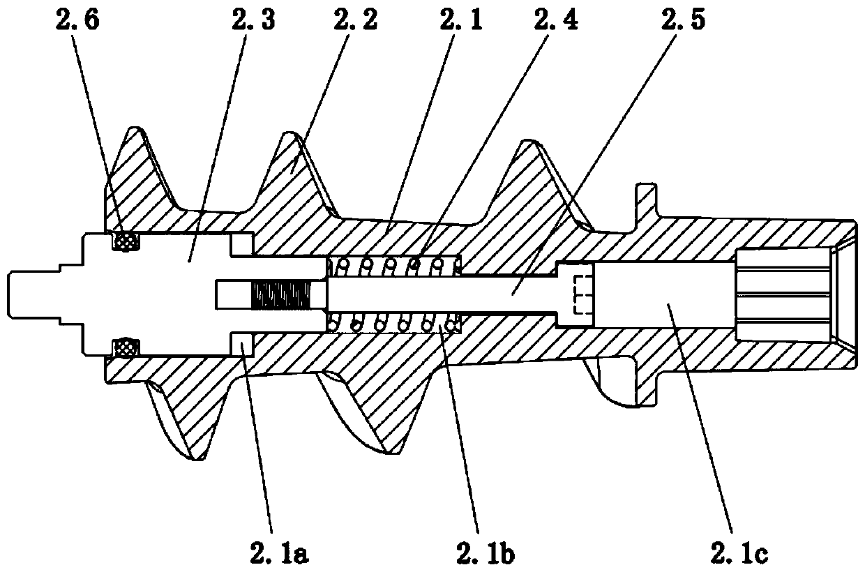 Elastic unloading meat mincing device