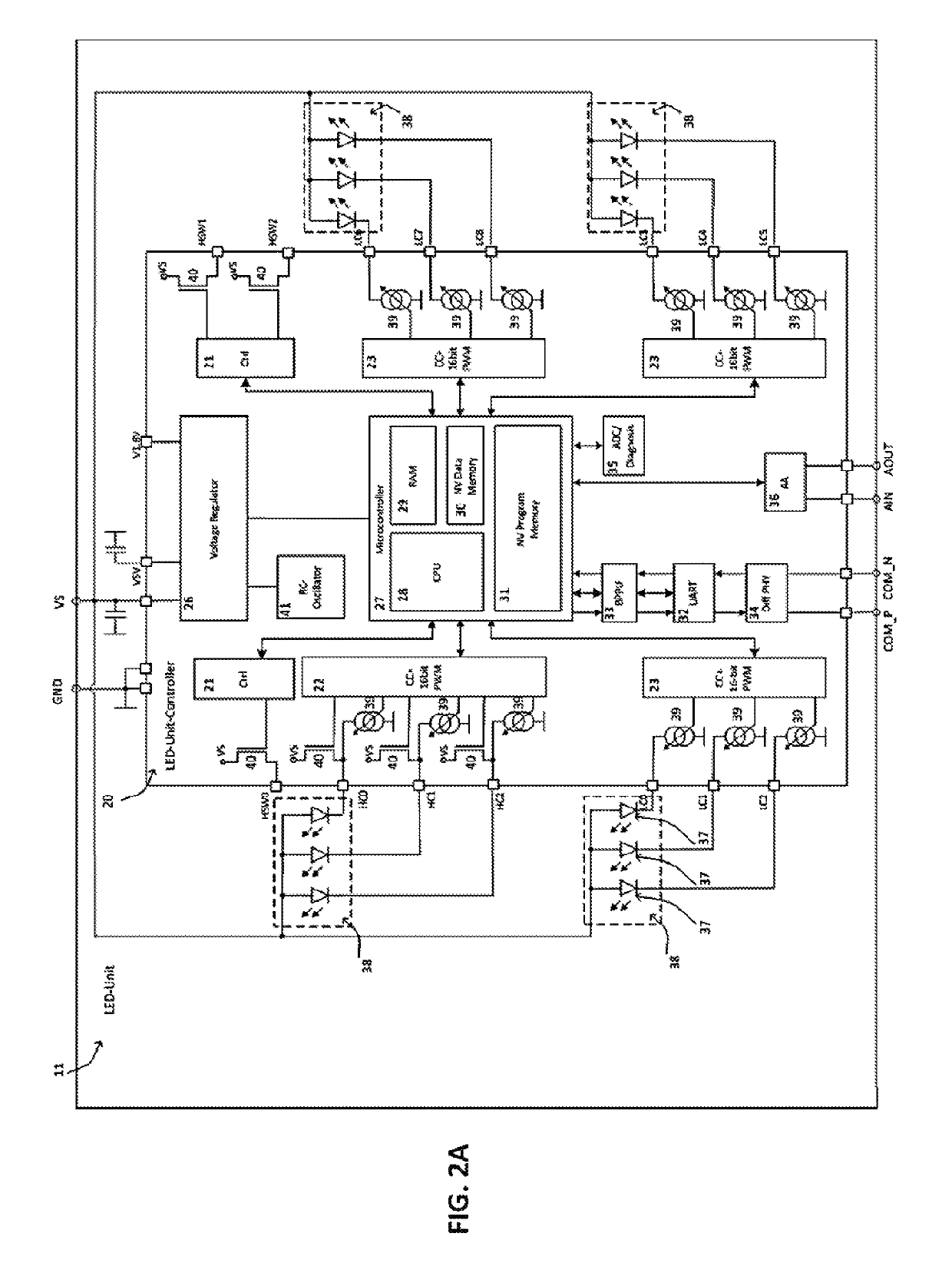 Bus protocol for dynamic lighting application