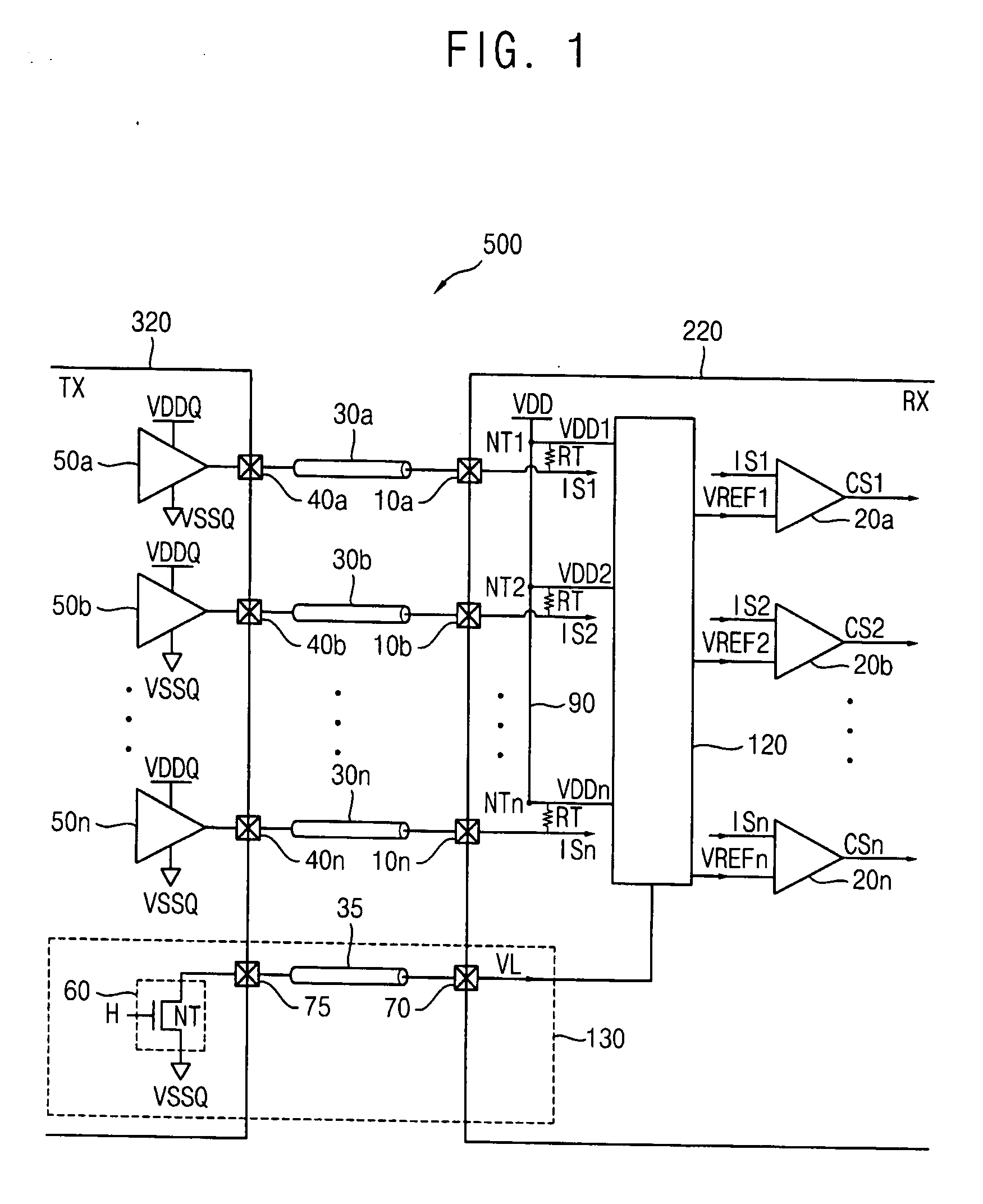 Reference voltage generators for reducing and/or eliminating termination mismatch