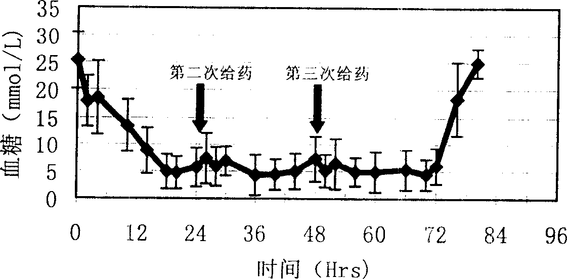 Isulin solid granular, its preparation method and its use in preparing medicine for treating diabetes