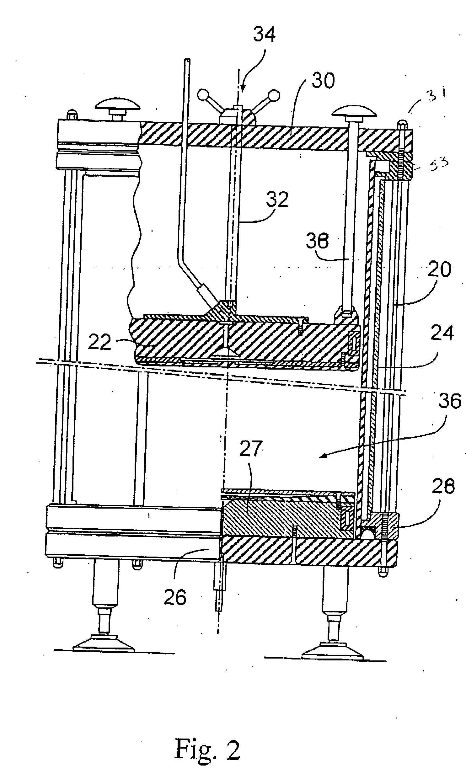 System for automated compression of chromatography columns