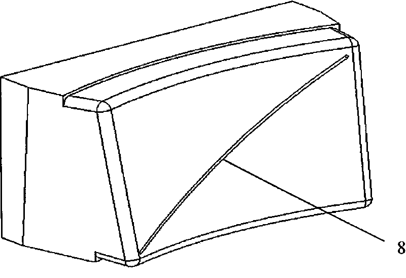 Method for electrolytically machining complex case type surface