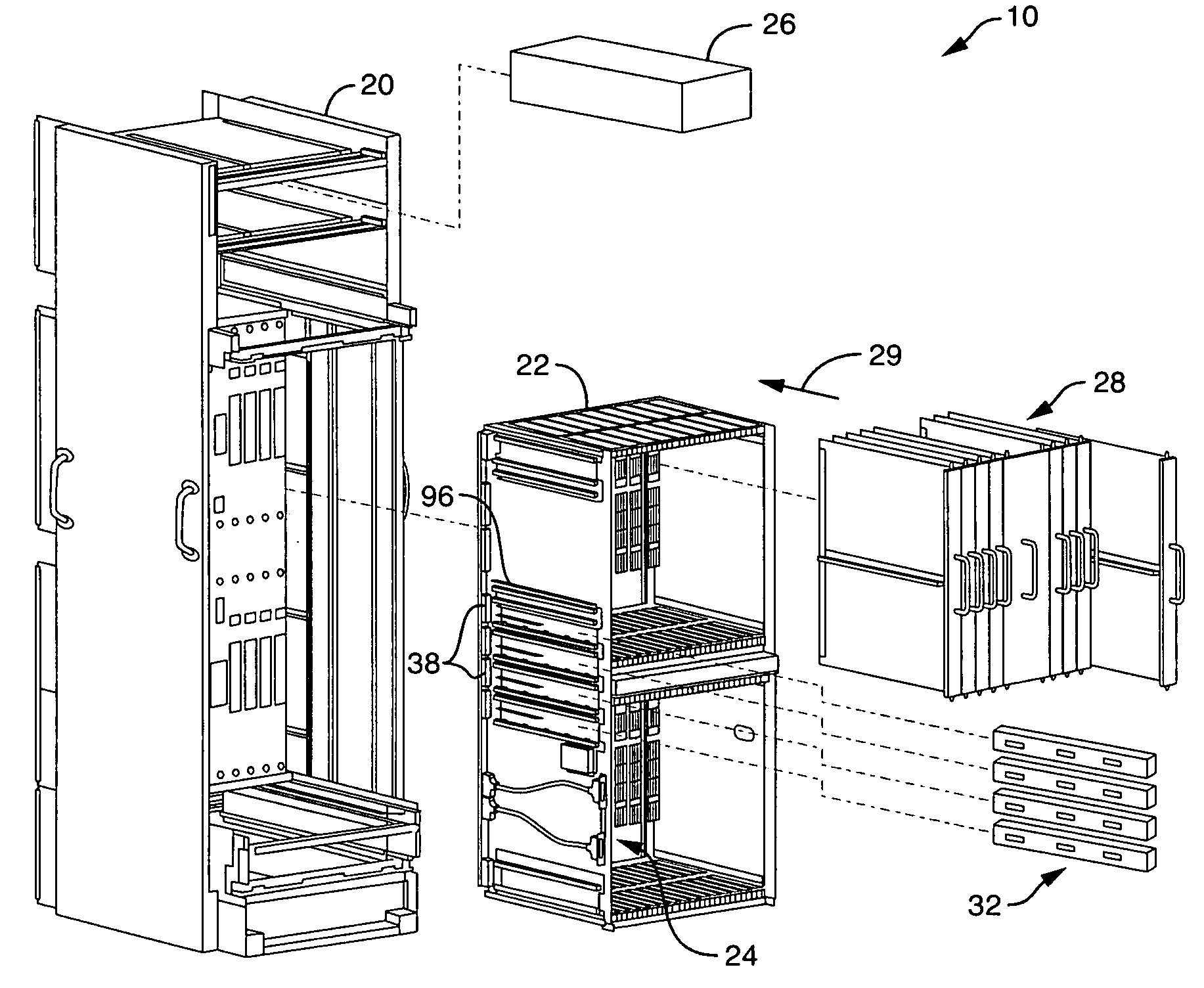 Methods and apparatus for distributing power in a computerized device