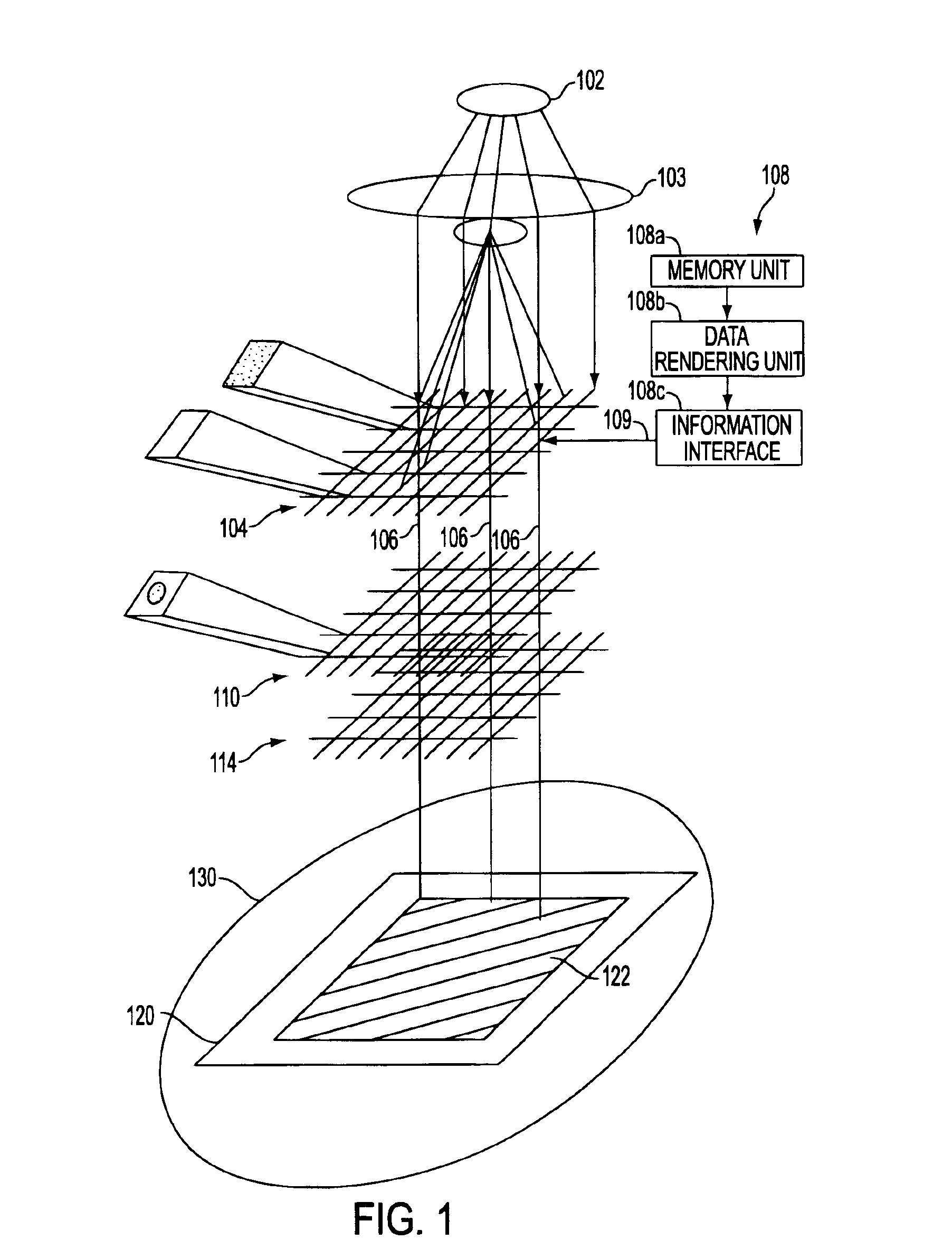 Optical spot grid array printer