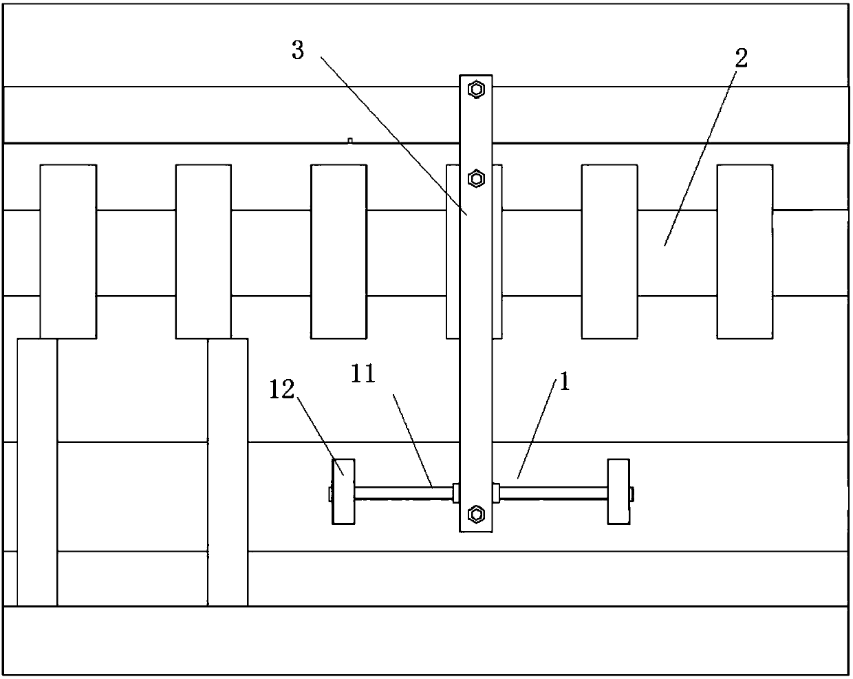 Paperboard marking cutting anti-upwarp device