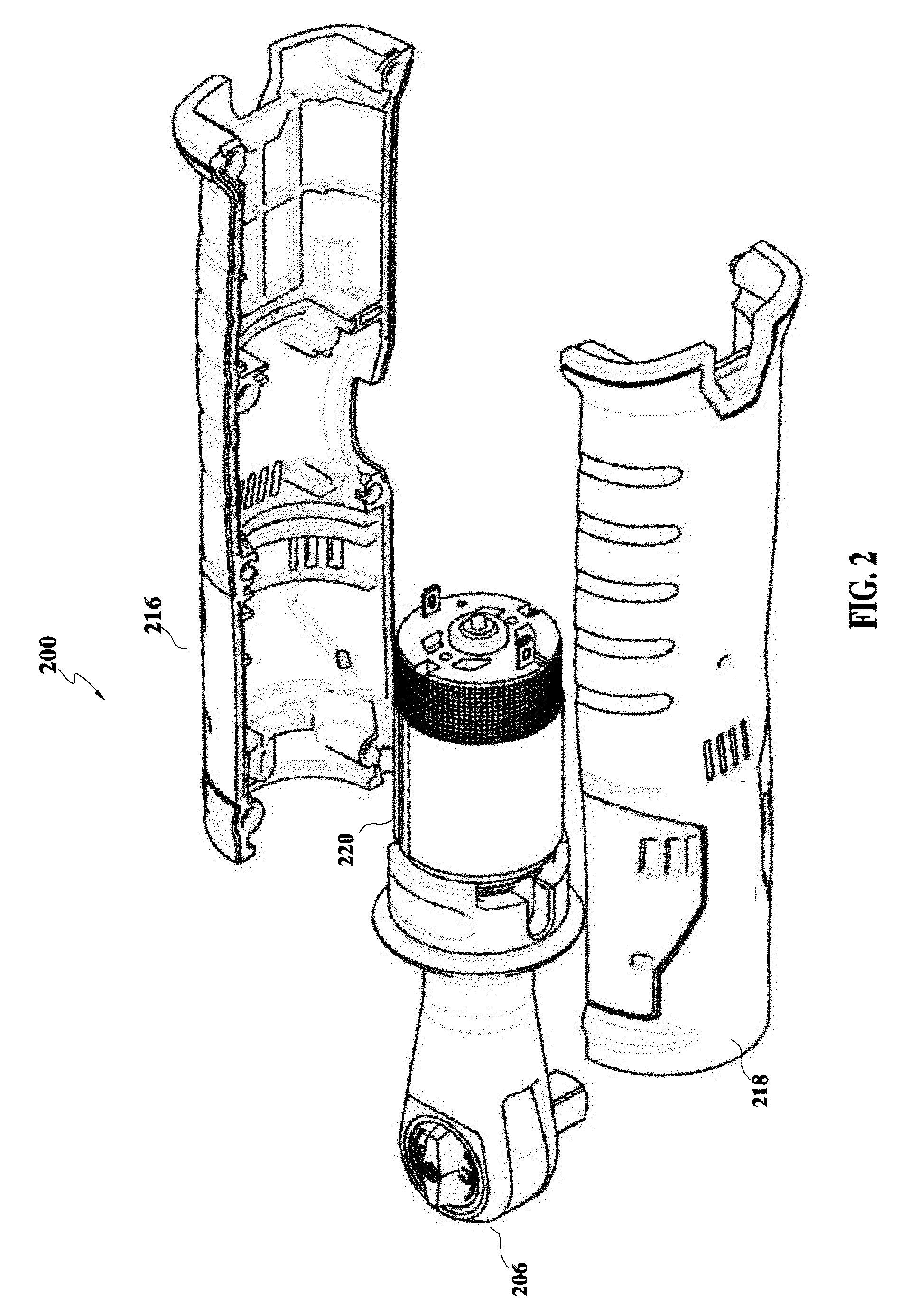 Hand tool head assembly and housing apparatus