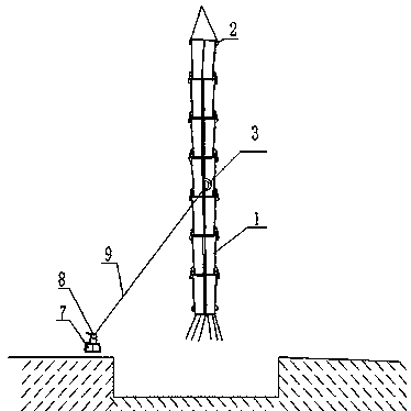 Anti-decoupling concrete stringing device that can change direction