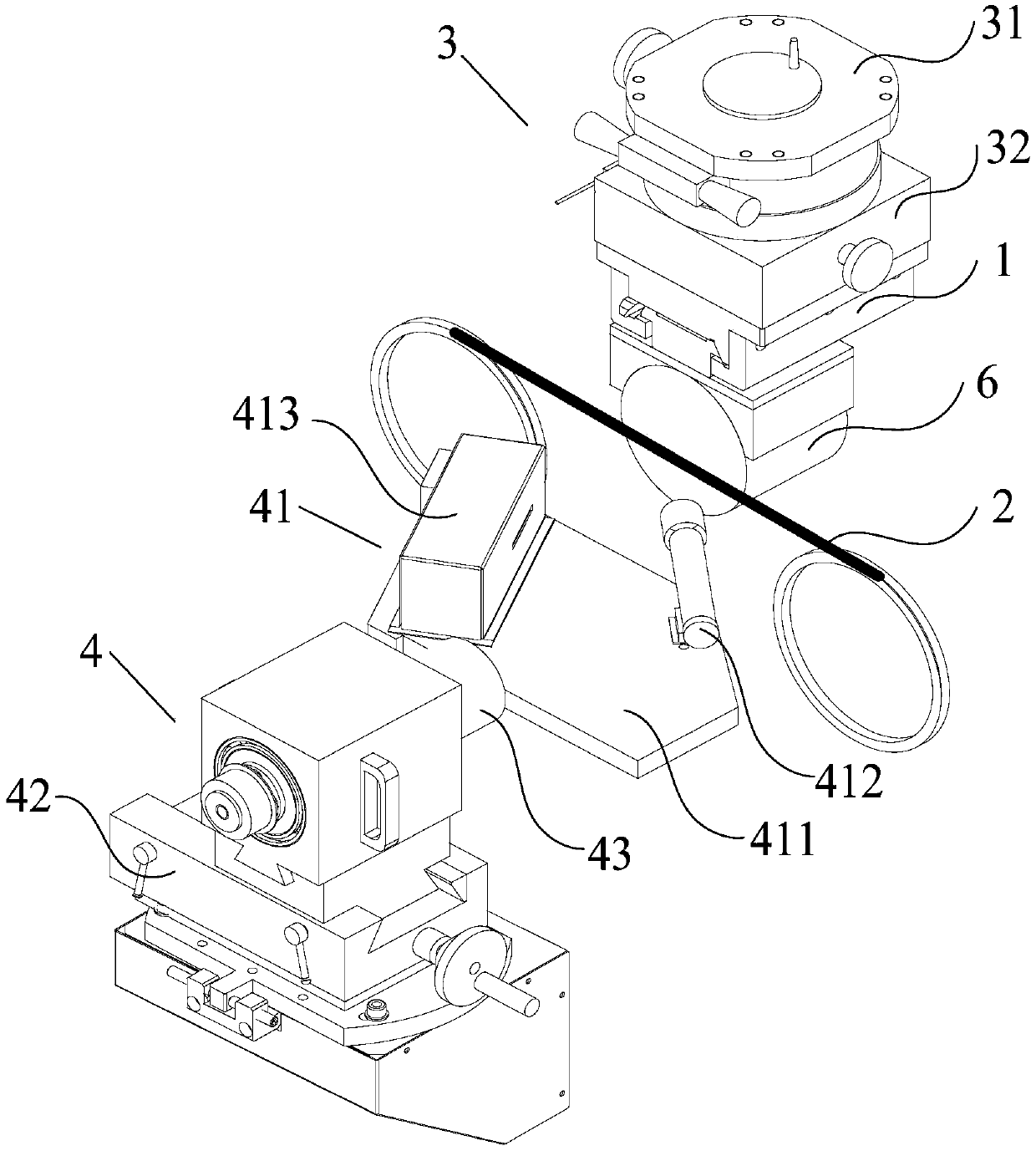 Crystal cutting device and method