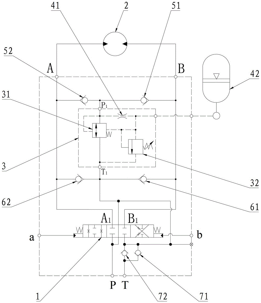 Rotary buffer valve, rotary hydraulic system and construction machinery