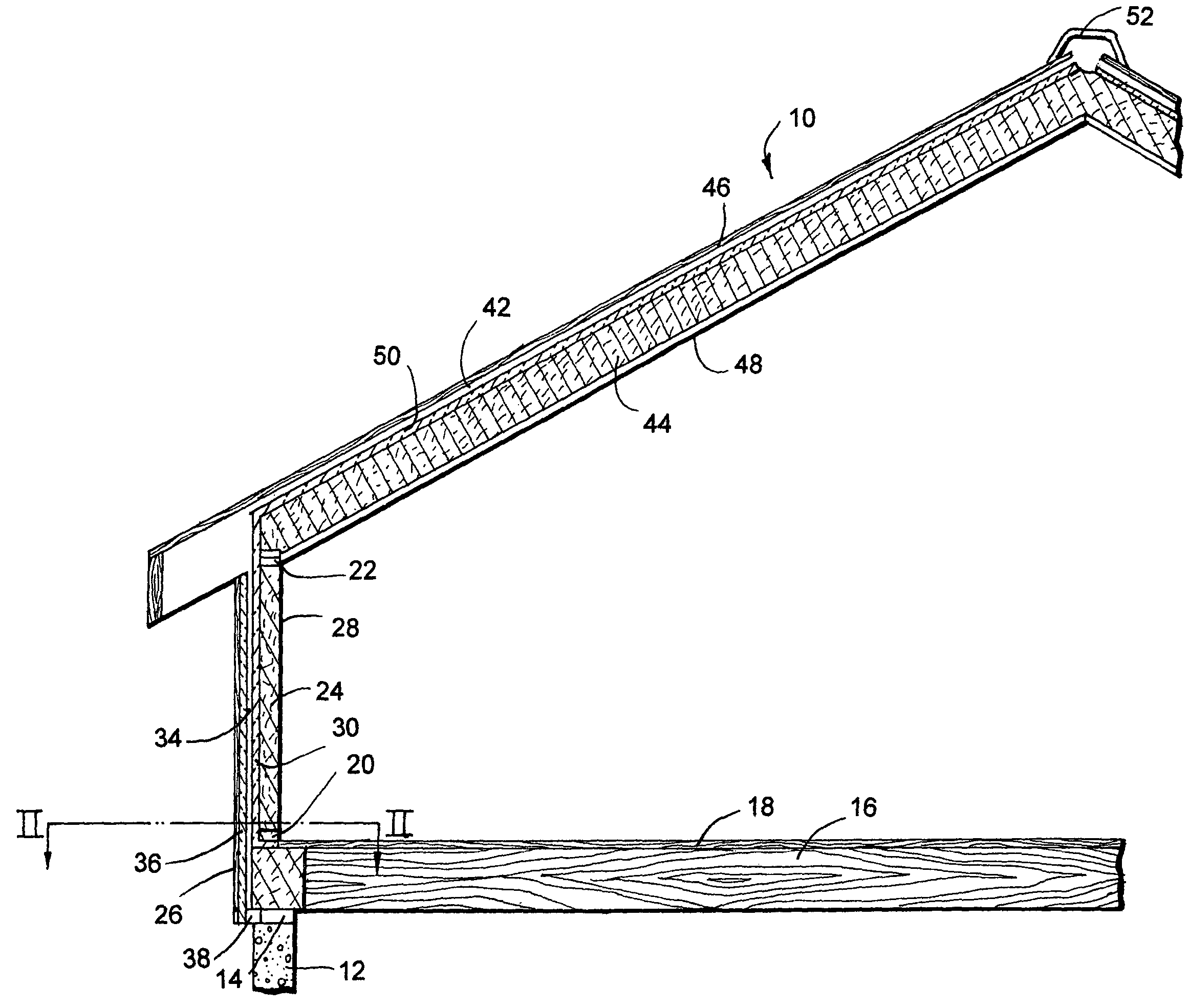 Vented insulated building