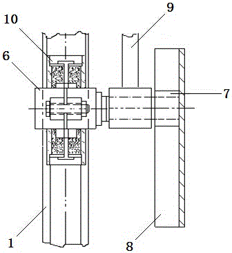 A needle bar equipped with a shock absorber