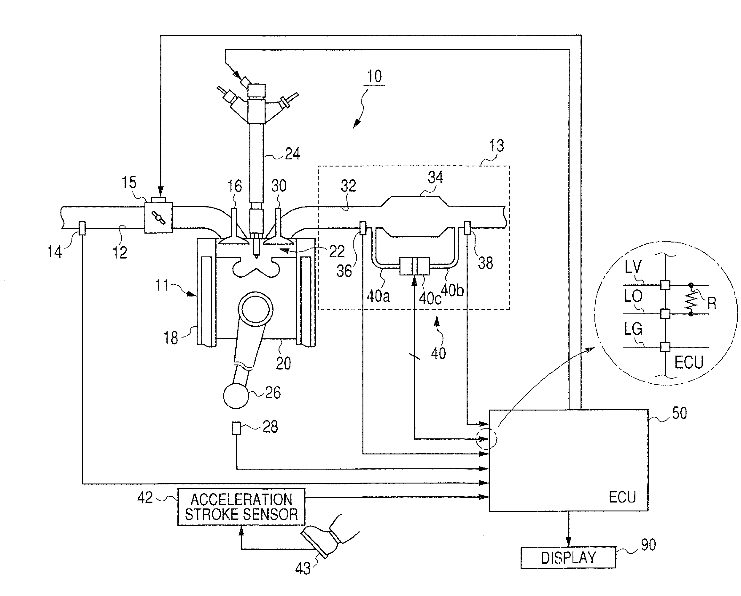 Diagnostic device for internal combustion engine