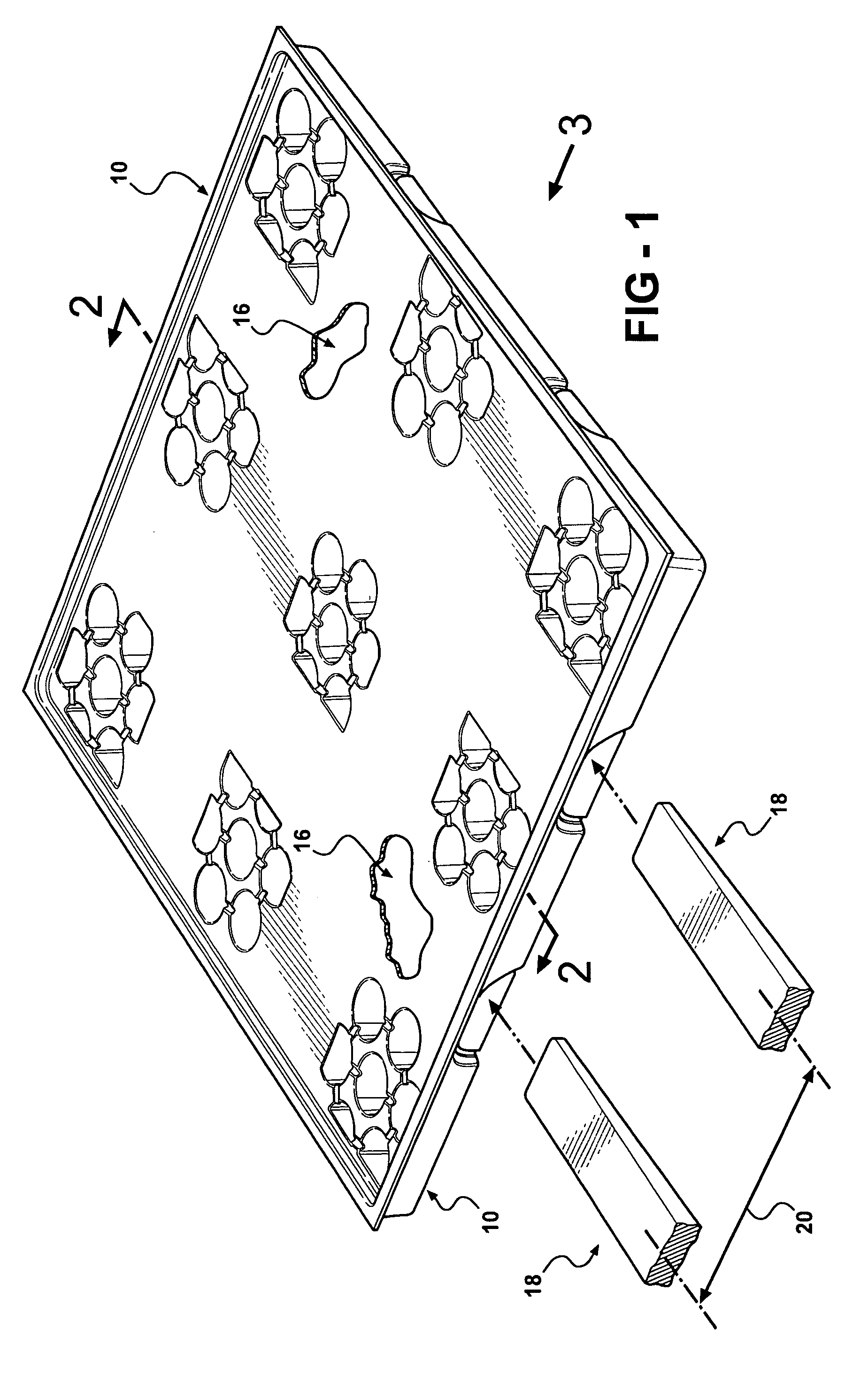 One-way plastic pallet