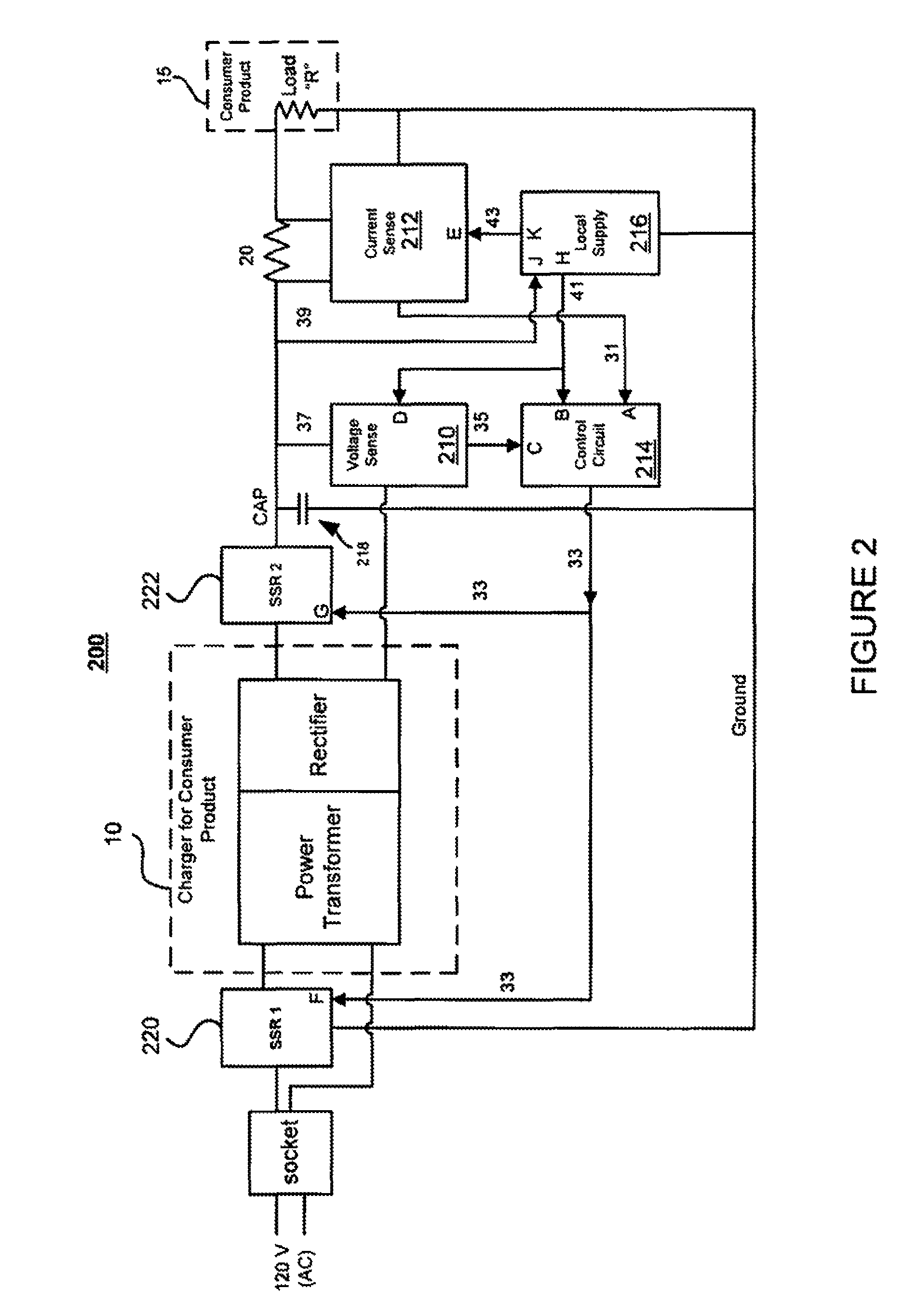 Circuit and associated method for reducing power consumption in a power transformer