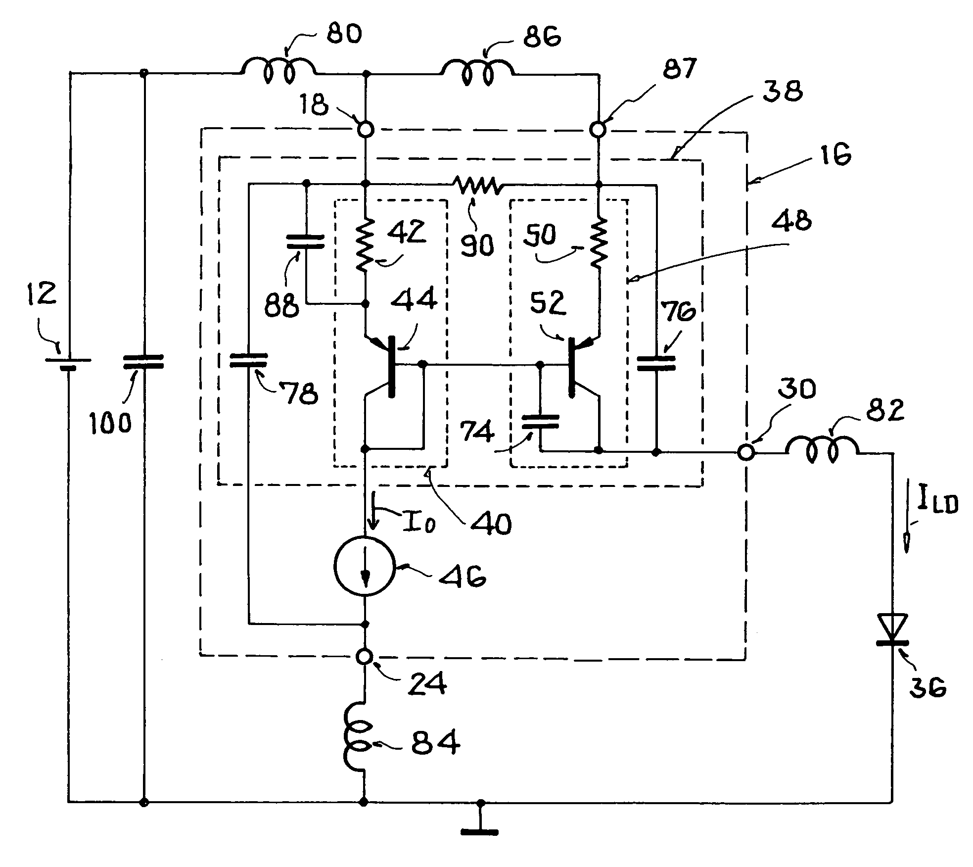 Driver circuit and method for driving an electronic component