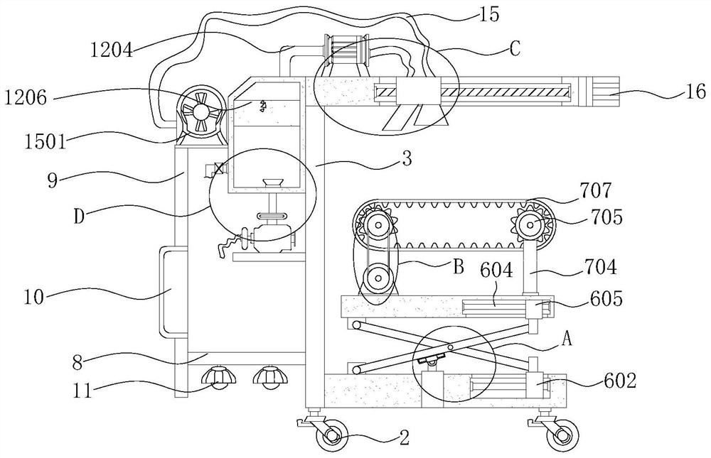 Feeding and discharging conveying device for zipper puller paint spraying