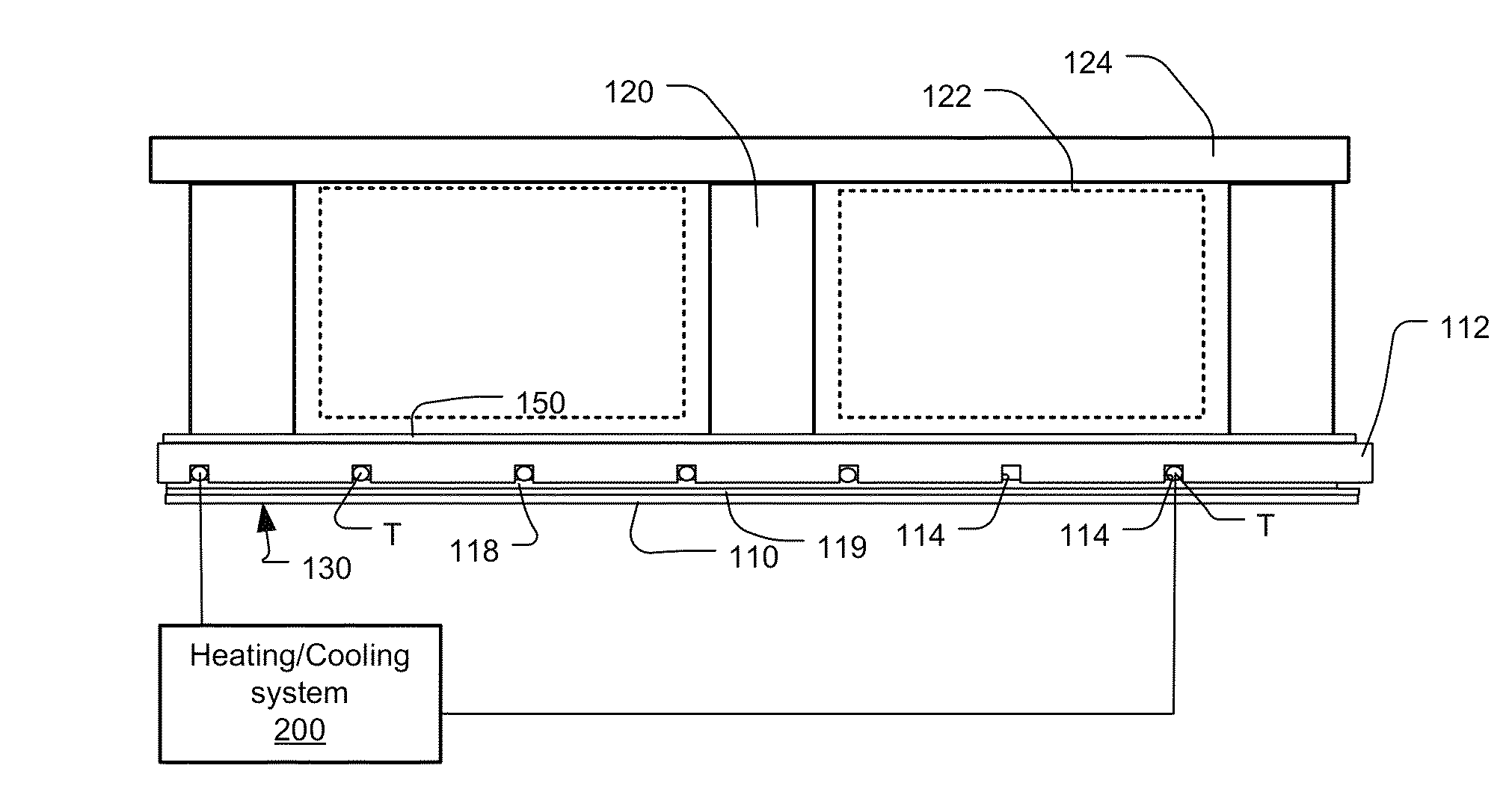 In-wall hydronic thermal control system and installation method