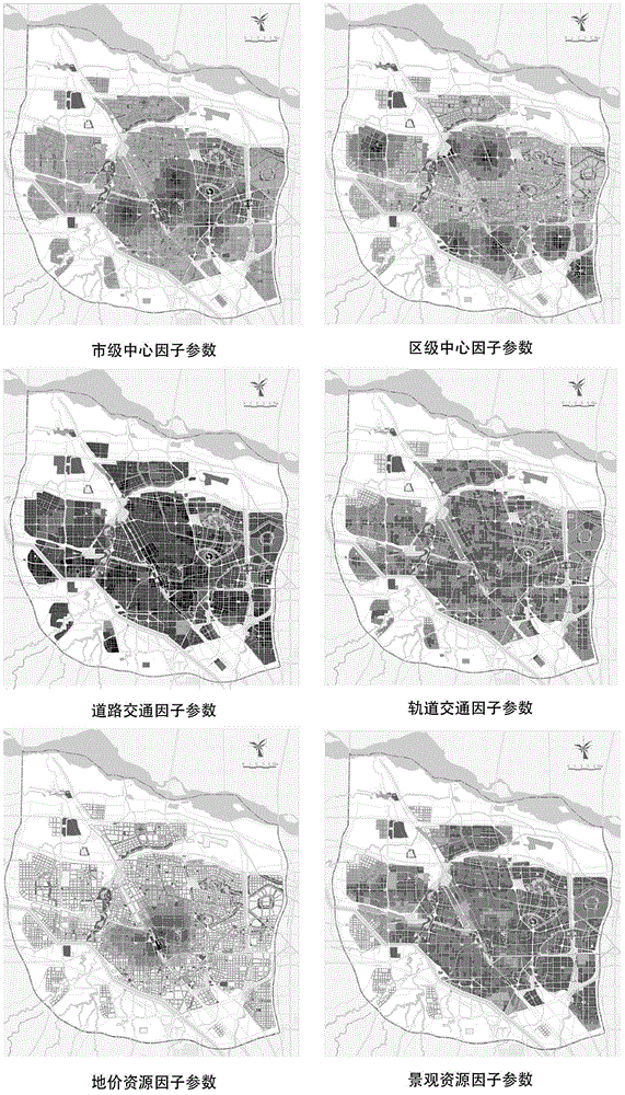 Zoning method of urban overall height control based on factor comprehensive evaluation